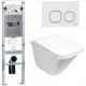Комплект унитаза с инсталляцией WeltWasser Amberg 350 ST +Rotbach 004 GL-WT +Amberg RD-WT 10000006570 белый глянцевый