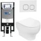 Комплект унитаза с инсталляцией WeltWasser Amberg 497 + Erlenbach 004 GL-WT + Amberg RD-WT 10000006598 белый глянцевый