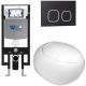 Комплект унитаза с инсталляцией WeltWasser Amberg 497 +Jeckenbach 004 GL-WT +Amberg RD-BL 10000006623 белый глянцевый