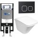 Комплект унитаза с инсталляцией WeltWasser Amberg 497 +Rotbach 004 GL-WT +Amberg RD-BL 10000006655 белый глянцевый