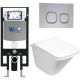 Комплект унитаза с инсталляцией WeltWasser Amberg 497 +Rotbach 004 GL-WT +Amberg RD-CR 10000006656 белый глянцевый