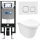 Комплект унитаза с инсталляцией WeltWasser Amberg 497 + Telbach 004 GL-WT + Amberg RD-WT 10000006678 белый глянцевый