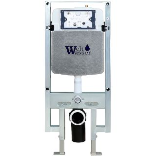 Комплект унитаза с инсталляцией Weltwasser Amberg 497 ST + Baarbach 004 GL-WT + Amberg RD-WT 10000006682 белый глянцевый