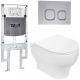 Комплект унитаза с инсталляцией WeltWasser Amberg 497 ST + Erlenbach 004 GL-WT + Amberg RD-CR 10000006684 белый глянцевый