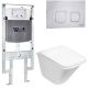 Комплект унитаза с инсталляцией WeltWasser Amberg 497 ST +Rotbach 004 GL-WT +Amberg RD-MT CR 10000006745 белый глянцевый