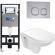 Комплект унитаза с инсталляцией Weltwasser Amberg 506 + Baarbach 004 GL-WT + Amberg RD-CR 10000006768 белый глянцевый