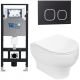 Комплект унитаза с инсталляцией WeltWasser Amberg 506 + Erlenbach 004 GL-WT + Amberg RD-BL 10000006771 белый глянцевый