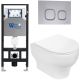 Комплект унитаза с инсталляцией WeltWasser Amberg 506 + Erlenbach 004 GL-WT + Amberg RD-CR 10000006772 белый глянцевый