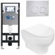 Комплект унитаза с инсталляцией WeltWasser Amberg 506 + Erlenbach 004 GL-WT + Amberg RD-MT CR 10000006773 белый глянцевый