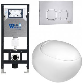 Комплект унитаза с инсталляцией WeltWasser Amberg 506 +Jeckenbach 004 GL-WT +Amberg RD-CR 10000006800 белый глянцевый
