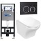 Комплект унитаза с инсталляцией WeltWasser Amberg 506 +Odenbach 004 GL-WT +Amberg RD-BL 10000006827 белый глянцевый