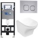 Комплект унитаза с инсталляцией WeltWasser Amberg 506 +Odenbach 004 GL-WT +Amberg RD-CR 10000006828 белый глянцевый