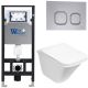 Комплект унитаза с инсталляцией WeltWasser Amberg 506 +Rotbach 004 GL-WT +Amberg RD-CR 10000006832 белый глянцевый
