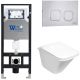 Комплект унитаза с инсталляцией WeltWasser Amberg 506 +Rotbach 004 GL-WT +Amberg RD-MT CR 10000006833 белый глянцевый