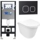 Комплект унитаза с инсталляцией WeltWasser Amberg 506 + Telbach 004 GL-WT + Amberg RD-BL 10000006851 белый глянцевый