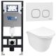 Комплект унитаза с инсталляцией WeltWasser Amberg 506 + Telbach 004 GL-WT + Amberg RD-WT 10000006854 белый глянцевый