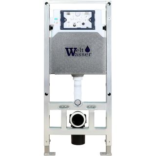 Комплект унитаза с инсталляцией Weltwasser Amberg 506 ST + Baarbach 004 GL-WT + Amberg RD-WT 10000006858 белый глянцевый