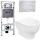 Комплект унитаза с инсталляцией WeltWasser Amberg 506 ST + Erlenbach 004 GL-WT + Amberg RD-MT CR 10000006861 белый глянцевый