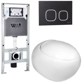 Комплект унитаза с инсталляцией WeltWasser Amberg 506 ST +Jeckenbach 004 GL-WT +Amberg RD-BL 10000006887 белый глянцевый