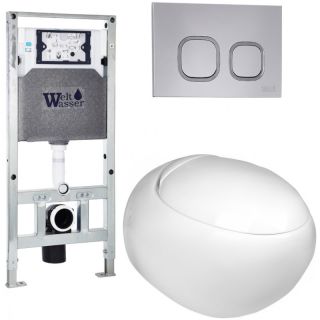 Комплект унитаза с инсталляцией WeltWasser Amberg 506 ST +Jeckenbach 004 GL-WT +Amberg RD-CR 10000006888 белый глянцевый