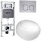 Комплект унитаза с инсталляцией WeltWasser Amberg 506 ST +Jeckenbach 004 GL-WT +Amberg RD-CR 10000006888 белый глянцевый