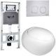 Комплект унитаза с инсталляцией WeltWasser Amberg 506 ST +Jeckenbach 004 GL-WT +Amberg RD-MT CR 10000006889 белый глянцевый