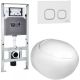 Комплект унитаза с инсталляцией WeltWasser Amberg 506 ST +Jeckenbach 004 GL-WT +Amberg RD-WT 10000006890 белый глянцевый