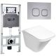 Комплект унитаза с инсталляцией WeltWasser Amberg 506 ST +Rotbach 004 GL-WT +Amberg RD-CR 10000006920 белый глянцевый