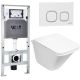 Комплект унитаза с инсталляцией WeltWasser Amberg 506 ST +Rotbach 004 GL-WT +Amberg RD-WT 10000006922 белый глянцевый