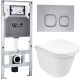 Комплект унитаза с инсталляцией WeltWasser Amberg 506 ST + Telbach 004 GL-WT + Amberg RD-CR 10000006940 белый глянцевый