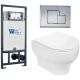 Комплект унитаза с инсталляцией WeltWasser Marberg 507 + Erlenbach 004 GL-WT + MAR 507 SE 10000006953 белый глянцевый