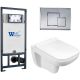 Комплект унитаза с инсталляцией WeltWasser Marberg 507 +Kehlbach 004 GL-WT +MAR 507 SE-CR 10000006969 белый глянцевый