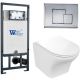 Комплект унитаза с инсталляцией WeltWasser Marberg 507 +Odenbach 004 GL-WT +MAR 507 SE-CR 10000006981 белый глянцевый