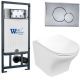 Комплект унитаза с инсталляцией WeltWasser Marberg 507 +Odenbach 004 GL-WT +MAR 507 RD-CR 10000006982 белый глянцевый