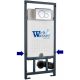 Инсталляция WeltWasser для унитаза WW MARBERG 507 + RD CR 10000008208 Круглая хром кнопка.