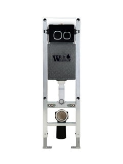 Инсталляция WeltWasser для унитаза WW AMBERG 350 ST + BL 10000008212 Черная кнопка.