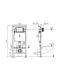 Инсталляция WeltWasser для унитаза WW AMBERG 506 ST + WT 10000008230 Белая кнопка.