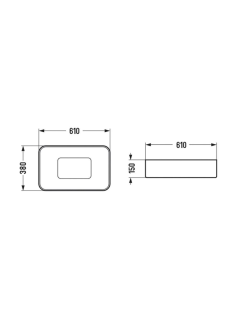 Раковина Weltwasser накладная матовая серая 610x380x150 WW ELBACH 78575-60 MT-GR 10000008702
