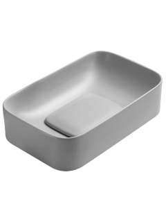 Раковина Weltwasser накладная матовая серая 610x380x150 WW ELBACH 78575-60 MT-GR 10000008702