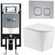 Комплект унитаза с инсталляцией WeltWasser Amberg 497 +Nesenbach 004 GL-WT +Amberg RD-CR 10000008925 белый глянцевый