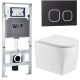 Комплект унитаза с инсталляцией WeltWasser Amberg 506 ST +Nesenbach 004 GL-WT +Amberg RD-BL 10000008936 белый глянцевый