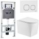 Комплект унитаза с инсталляцией WeltWasser Amberg 506 ST +Nesenbach 004 GL-WT +Amberg RD-WT 10000008939 белый глянцевый