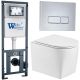 Комплект унитаза с инсталляцией WeltWasser Marberg 410 +Nesenbach 004 GL-WT +MAR 410 SE-CR 10000008941 белый глянцевый