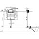 Инсталляция WeltWasser для напольного унитаза WW AMBERG 404 + BL 10000009856 Черная кнопка.