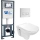 Комплект унитаза с инсталляцией WeltWasser Marberg 410 + Baarbach 004 GL-WT + MAR 410 SE GL-WT 10000010332 белый глянцевый