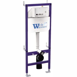 Комплект унитаза с инсталляцией Weltwasser Bamberg 460 + Baarbach 004 GL-WT + Bamberg BL 10000010344 белый глянцевый