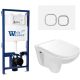 Комплект унитаза с инсталляцией Weltwasser Bamberg 525 + Baarbach 004 GL-WT + Bamberg WT 10000010350 белый глянцевый