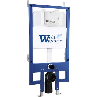 Комплект унитаза с инсталляцией Weltwasser Bamberg 545 + Baarbach 004 GL-WT + Bamberg WT 10000010354 белый глянцевый