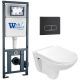 Комплект унитаза с инсталляцией WeltWasser Marberg 410 + Baarbach 004 GL-WT + MAR 410 SE MT-BL 10000010357 белый глянцевый
