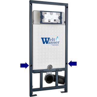 Комплект унитаза с инсталляцией WeltWasser Marberg 507 + Baarbach 004 GL-WT + MAR 507 RD MT-BL 10000010359 белый глянцевый